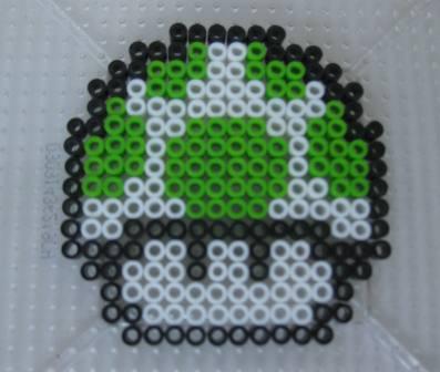 1-UP Mushroom (Super Mario Bros.) - Custom Fuse Bead Set